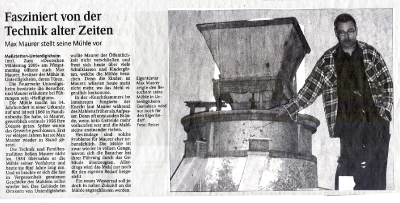 Pressebericht vom Mühlentag 2005